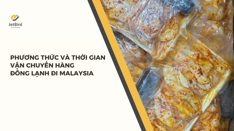 Phương thức và thời gian vận chuyển hàng đông lạnh đi Malaysia