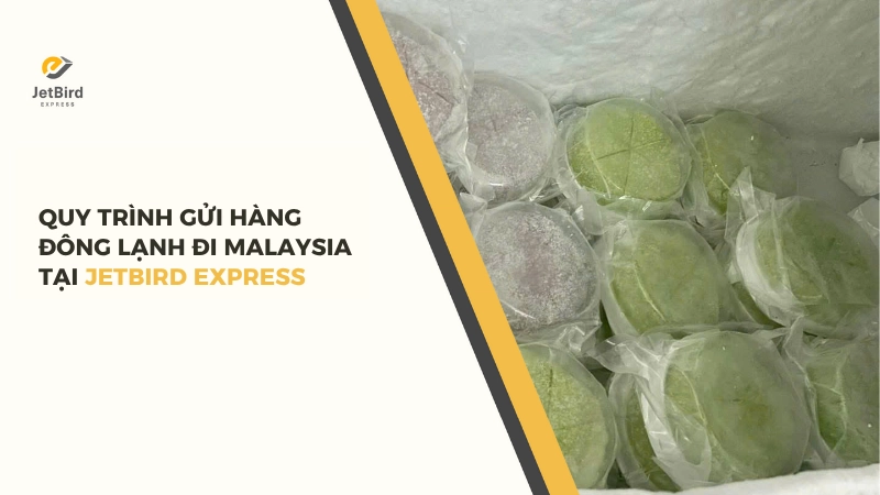 Quy trình gửi hàng đông lạnh đi Malaysia tại Jetbird