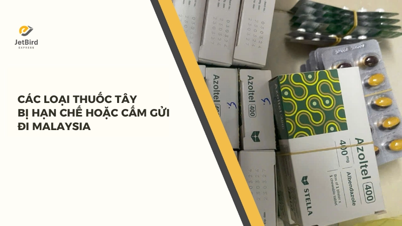 Các loại thuốc tây bị hạn chế hoặc cấm gửi đi Malaysia