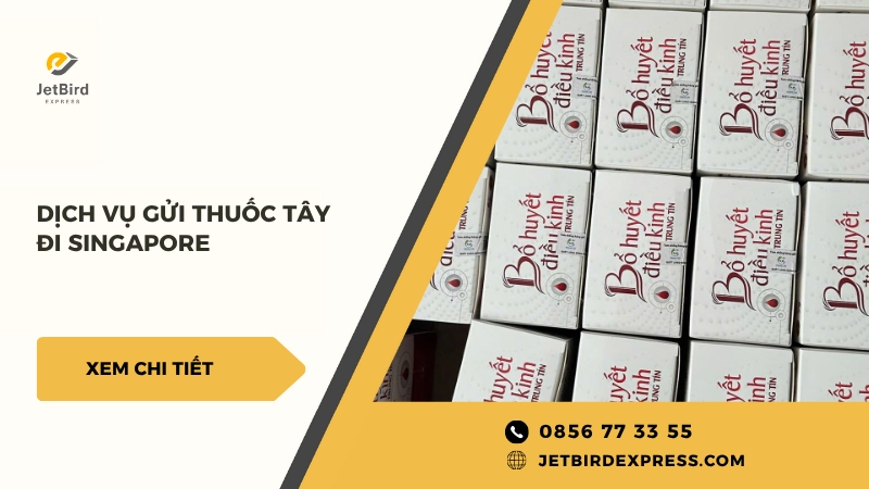 Dịch vụ gửi thuốc tây đi Singapore uy tín của Jetbird Express