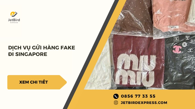 Dịch vụ gửi hàng fake đi Singapore tại Jetbird Express