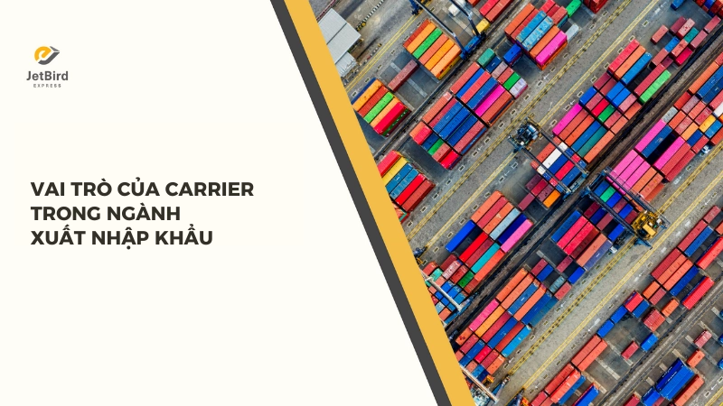 Carrier là nhân tố giữ vai trò quan trọng trong xuất nhập khẩu hàng hóa